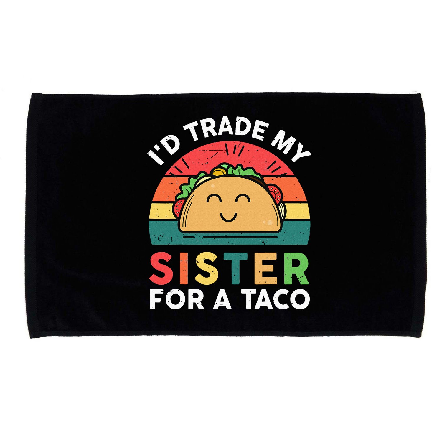 Mexican Fiesta Outfit Funny Taco Tuesday Little Sister Microfiber Hand Towel