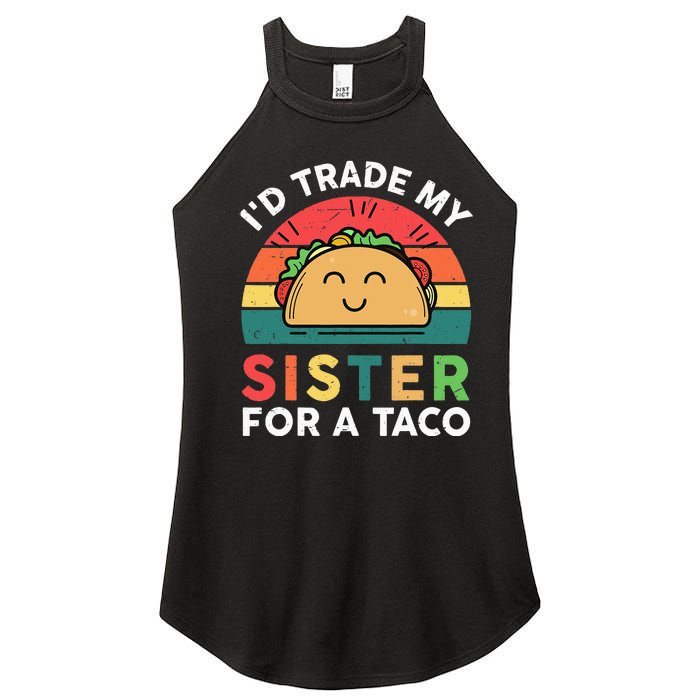 Mexican Fiesta Outfit Funny Taco Tuesday Little Sister Women’s Perfect Tri Rocker Tank