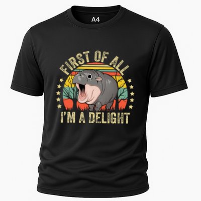 Moodeng First Of All IM A Delight Vintage Angry Moo Deng Performance Shirt