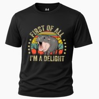 Moodeng First Of All IM A Delight Vintage Angry Moo Deng Performance Shirt