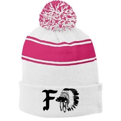 Mens Forward Observation Group Fog Crye Ferro Concepts Stripe Pom Pom Beanie