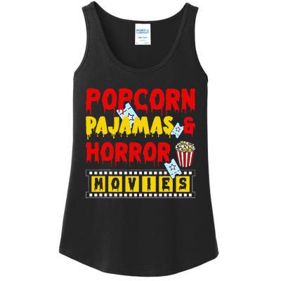 Movie Fan Popcorn Lover Ladies Essential Tank