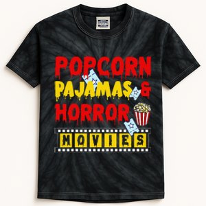 Movie Fan Popcorn Lover Kids Tie-Dye T-Shirt