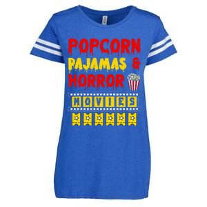 Movie Fan Popcorn Lover Enza Ladies Jersey Football T-Shirt