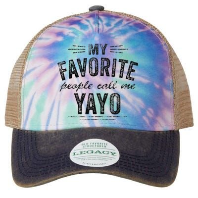 My Favorite People Call Me Yayo Legacy Tie Dye Trucker Hat