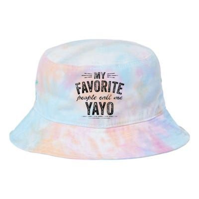 My Favorite People Call Me Yayo Tie Dye Newport Bucket Hat