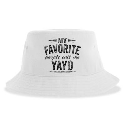 My Favorite People Call Me Yayo Sustainable Bucket Hat