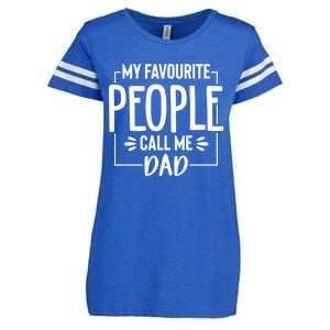 My Favorite People Call Me Papa Happy FatherS Day For Dad Cool Gift Enza Ladies Jersey Football T-Shirt