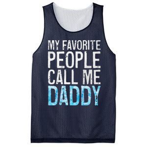 My Favorite People Call Me Daddy Fathers Day Mesh Reversible Basketball Jersey Tank