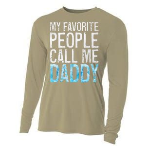 My Favorite People Call Me Daddy Fathers Day Cooling Performance Long Sleeve Crew