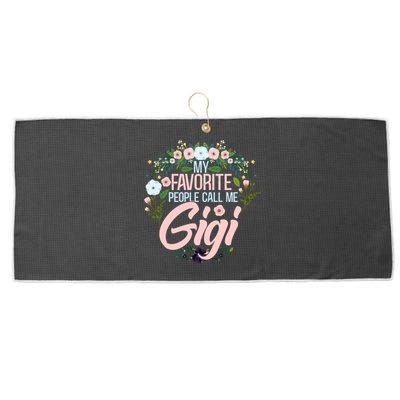 My Favorite People Call Me Gigi Xmas Mom/grandma Gift Large Microfiber Waffle Golf Towel