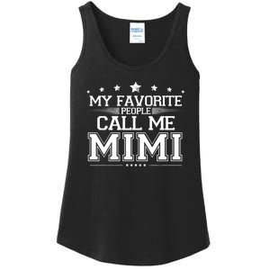 My Favorite People Call Me Mimi Ladies Essential Tank