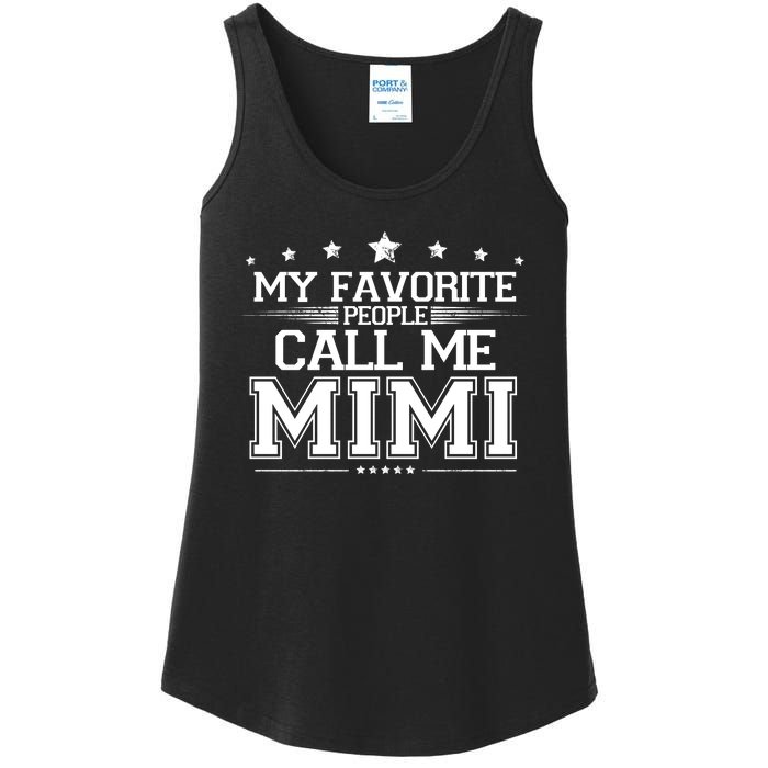 My Favorite People Call Me Mimi Ladies Essential Tank