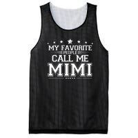 My Favorite People Call Me Mimi Mesh Reversible Basketball Jersey Tank