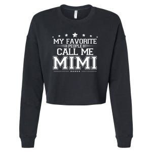 My Favorite People Call Me Mimi Cropped Pullover Crew