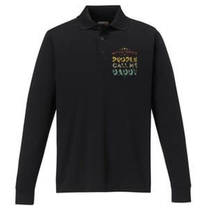 My Favorite People Call Me Daddy Funny Fathers Day Performance Long Sleeve Polo