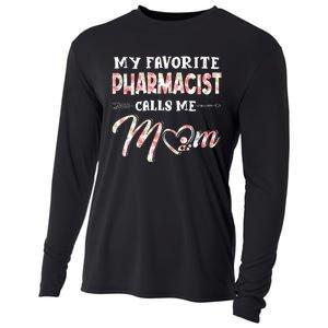 My Favorite Pharmacist Calls Me Mom Floral Design Cooling Performance Long Sleeve Crew