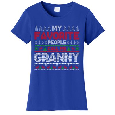 My Favorite People Call Me Granny Ugly Xmas Holiday Party Gift Women's T-Shirt