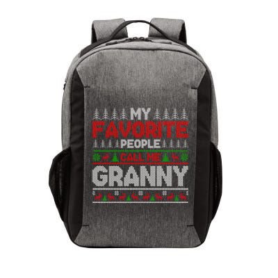 My Favorite People Call Me Granny Ugly Xmas Holiday Party Gift Vector Backpack