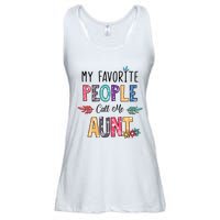 My Favorite People Call Me Aunt Floral Art Happy Mother Day Ladies Essential Flowy Tank