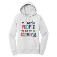 My Favorite People Call Me Grandma Floral Art Mother Day Women's Pullover Hoodie