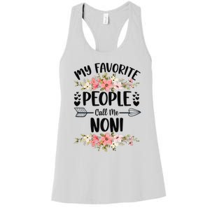 My Favorite People Call Me Noni Mother's Day Gifts Women's Racerback Tank