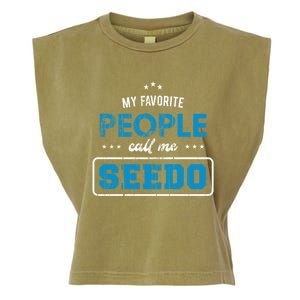 My Favorite People Call Me Seedo Palestinian Grandpa Gift Garment-Dyed Women's Muscle Tee