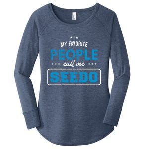 My Favorite People Call Me Seedo Palestinian Grandpa Gift Women's Perfect Tri Tunic Long Sleeve Shirt