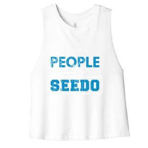 My Favorite People Call Me Seedo Palestinian Grandpa Gift Women's Racerback Cropped Tank