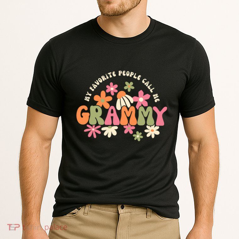 My Favorite People Call Me Grammy Groovy Gift For Grandma Performance Shirt
