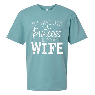 My Favorite Princess Is My Wife Funny Gift Sueded Cloud Jersey T-Shirt