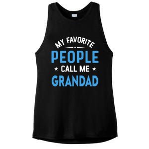 My Favorite People Call Me Grandad Funny Grandad Fathers Day Gift Ladies PosiCharge Tri-Blend Wicking Tank