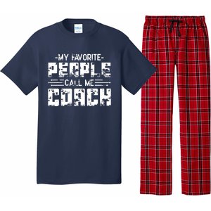 My Favorite People Call Me Coach Pajama Set