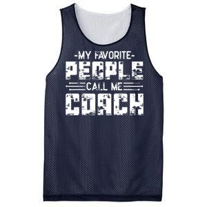 My Favorite People Call Me Coach Mesh Reversible Basketball Jersey Tank