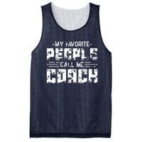 My Favorite People Call Me Coach Mesh Reversible Basketball Jersey Tank