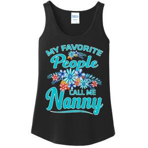 My Favorite People Call Me Nanny Ladies Essential Tank