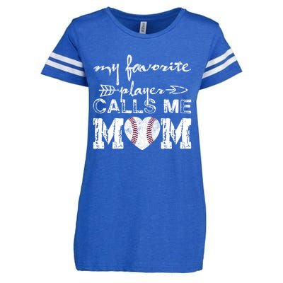 My Favorite Player Calls Me Mom Baseball Vintage Cute Gift Enza Ladies Jersey Football T-Shirt