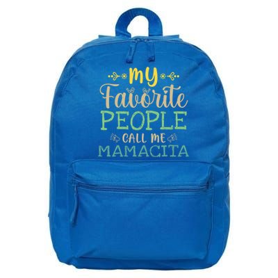 My Favorite People Call Me Mamacita Retro Design Mamacita Gift 16 in Basic Backpack