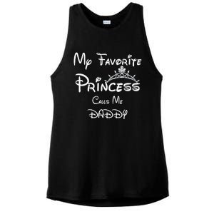 My Favorite Princess Calls Me Daddy Tees Dad Daughter Ladies PosiCharge Tri-Blend Wicking Tank