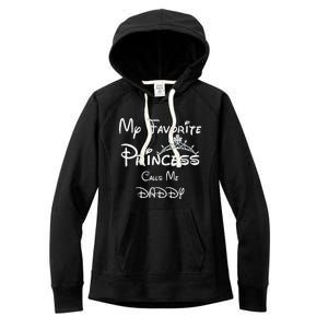 My Favorite Princess Calls Me Daddy Tees Dad Daughter Women's Fleece Hoodie