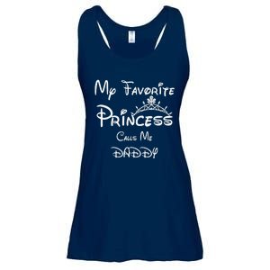 My Favorite Princess Calls Me Daddy Tees Dad Daughter Ladies Essential Flowy Tank