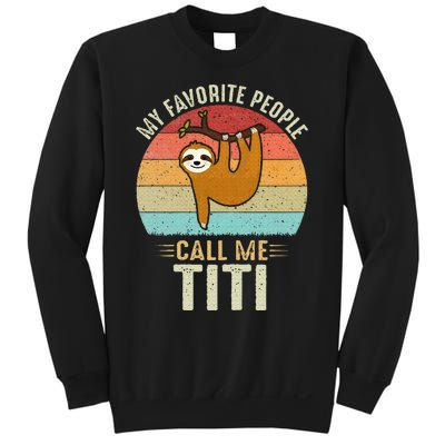 My Favorite People Call Me Titi Cute Sloth Lover Grandma Sweatshirt