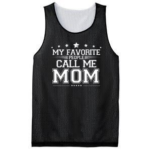 My Favorite People Call Me Mom Mesh Reversible Basketball Jersey Tank