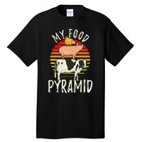 My Food Pyramid Meat Eater Carnivore Diet Food Nutrition Fun Tall T-Shirt