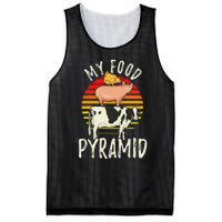 My Food Pyramid Meat Eater Carnivore Diet Food Nutrition Fun Mesh Reversible Basketball Jersey Tank