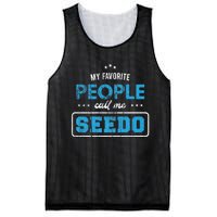 My Favorite People Call Me Seedo Palestinian Grandpa Mesh Reversible Basketball Jersey Tank