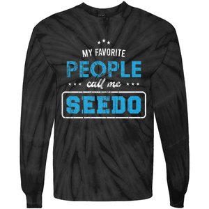 My Favorite People Call Me Seedo Palestinian Grandpa Tie-Dye Long Sleeve Shirt