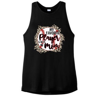 My Favorite Player Calls Me Mom Baseball Lover Gift Ladies PosiCharge Tri-Blend Wicking Tank