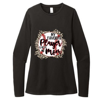 My Favorite Player Calls Me Mom Baseball Lover Gift Womens CVC Long Sleeve Shirt