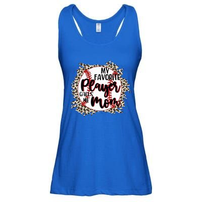 My Favorite Player Calls Me Mom Baseball Lover Gift Ladies Essential Flowy Tank